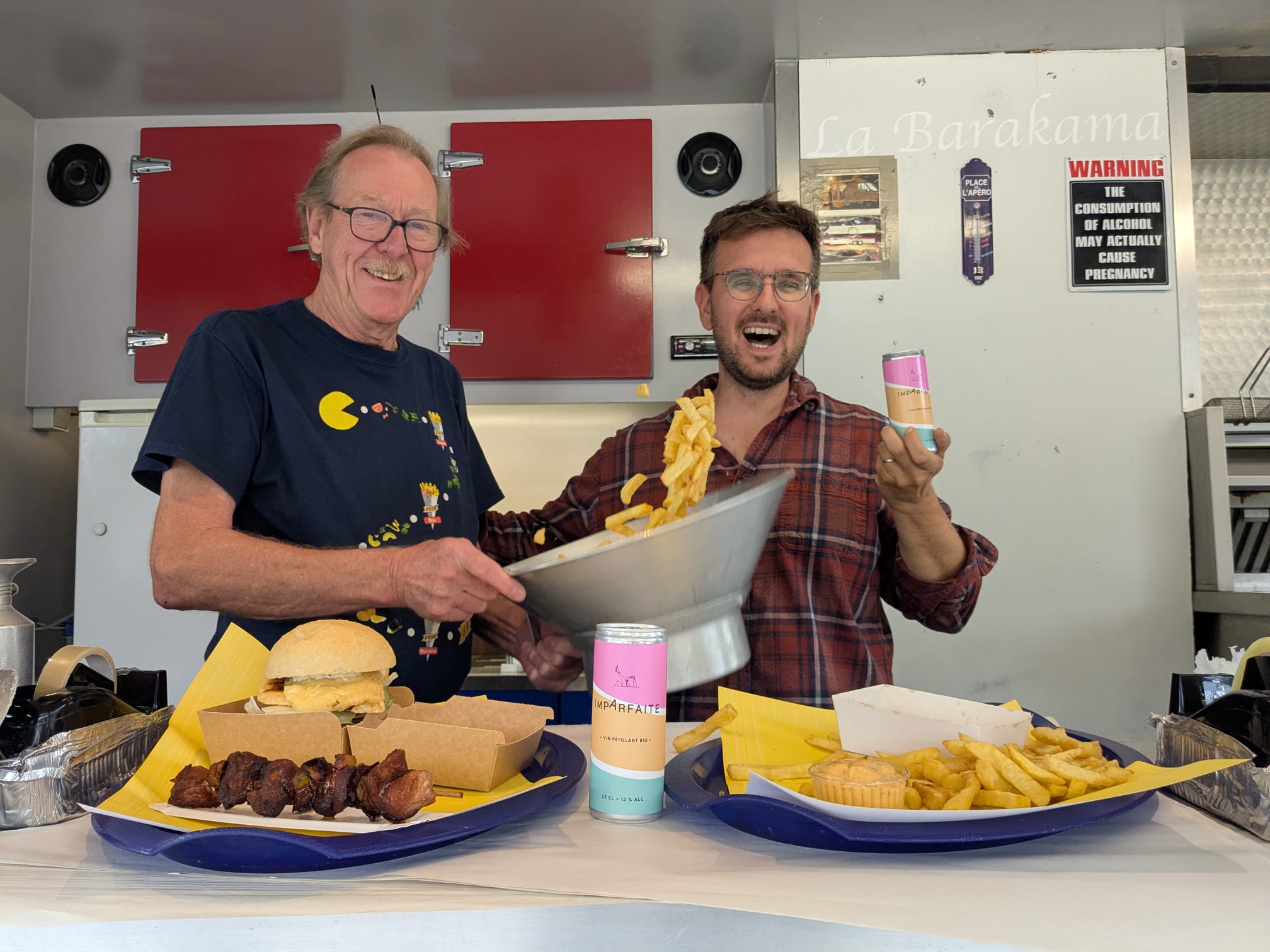 Moment convivial autour d’un foodtruck avec Imparfaite